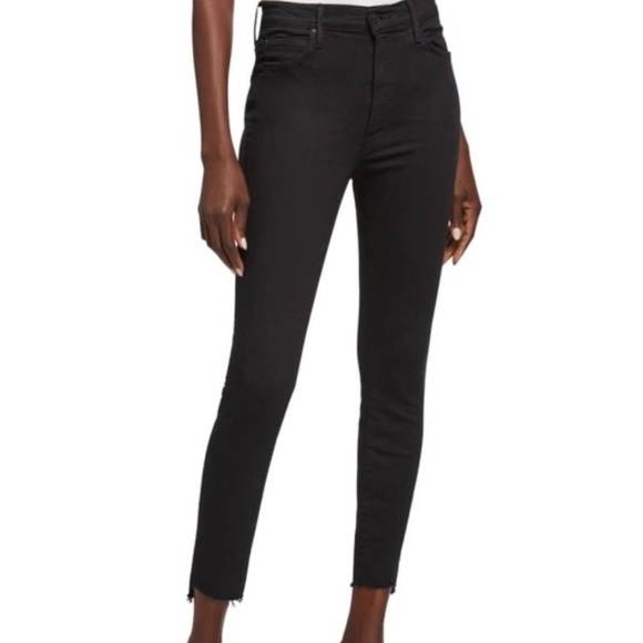 Mother Stunner Zip Ankle Step Fray in Not Guilty Black - Picture 2 of 7